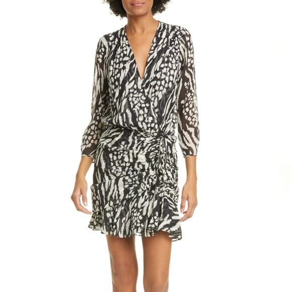 NWTGS VERONICA BEARD Kyla Silk Minidress SZ 6 RT $595 - Picture 1 of 5